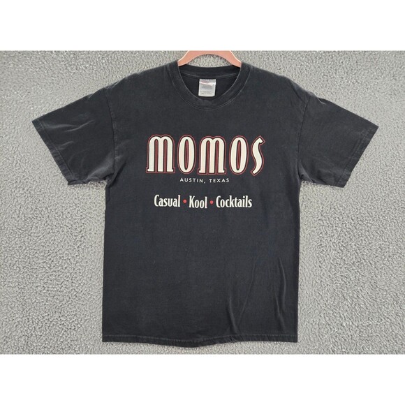 Momos Austin TX Shirt Mens Medium Bar Club 6th Street Music Vintage Y2K - Picture 1 of 5